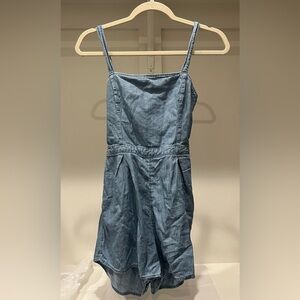 Hollister Denim Romper Sleeveless Light Blue ~ Sz XS